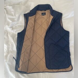 Men’s Jcrew quilted vest navy size:S